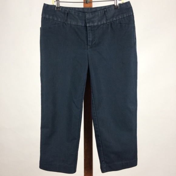 Mossimo Dark Wash Stretch Denim Capris - Picture 2 of 7